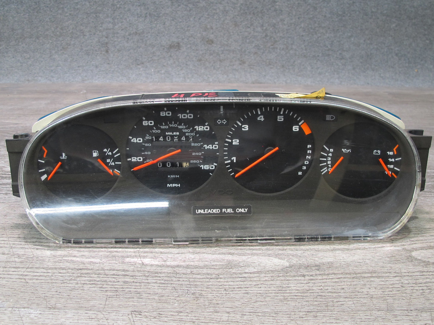 85-86 Porsche 928 MT Manual Transmission Speedometer Instrument Cluster Gauge