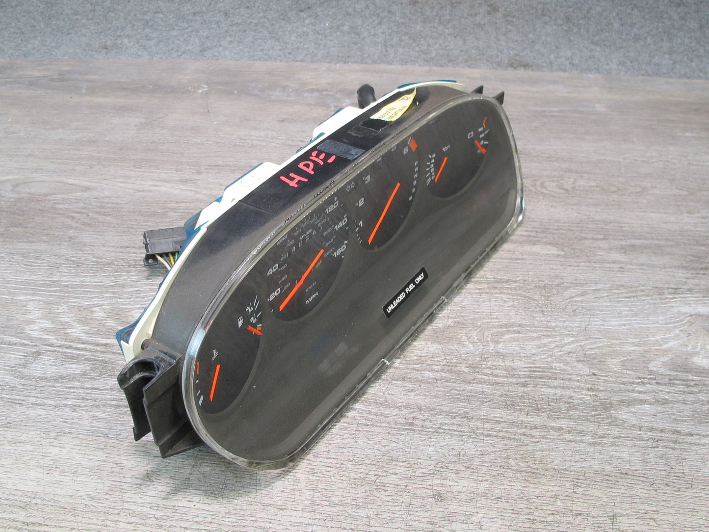 85-86 Porsche 928 MT Manual Transmission Speedometer Instrument Cluster Gauge