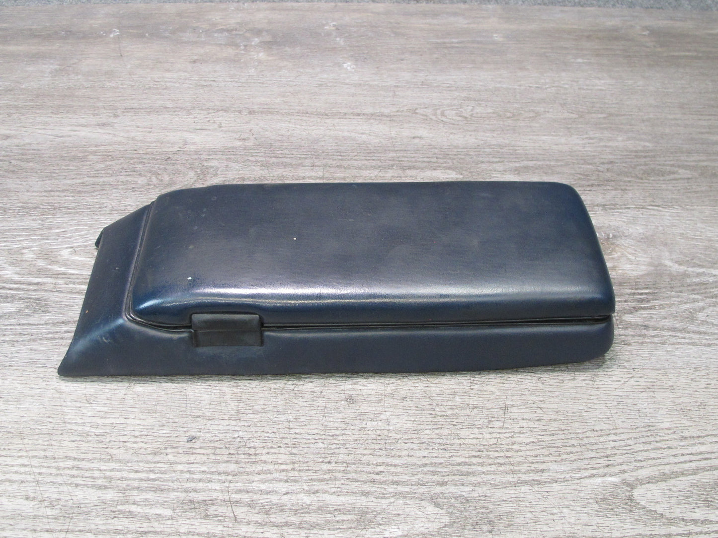 1984-1991 Porsche 928 S Front Center Console Armrest Storage Leather Blue