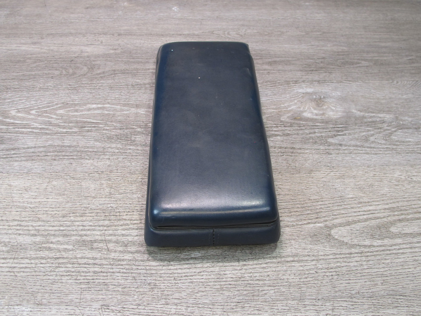 1984-1991 Porsche 928 S Front Center Console Armrest Storage Leather Blue