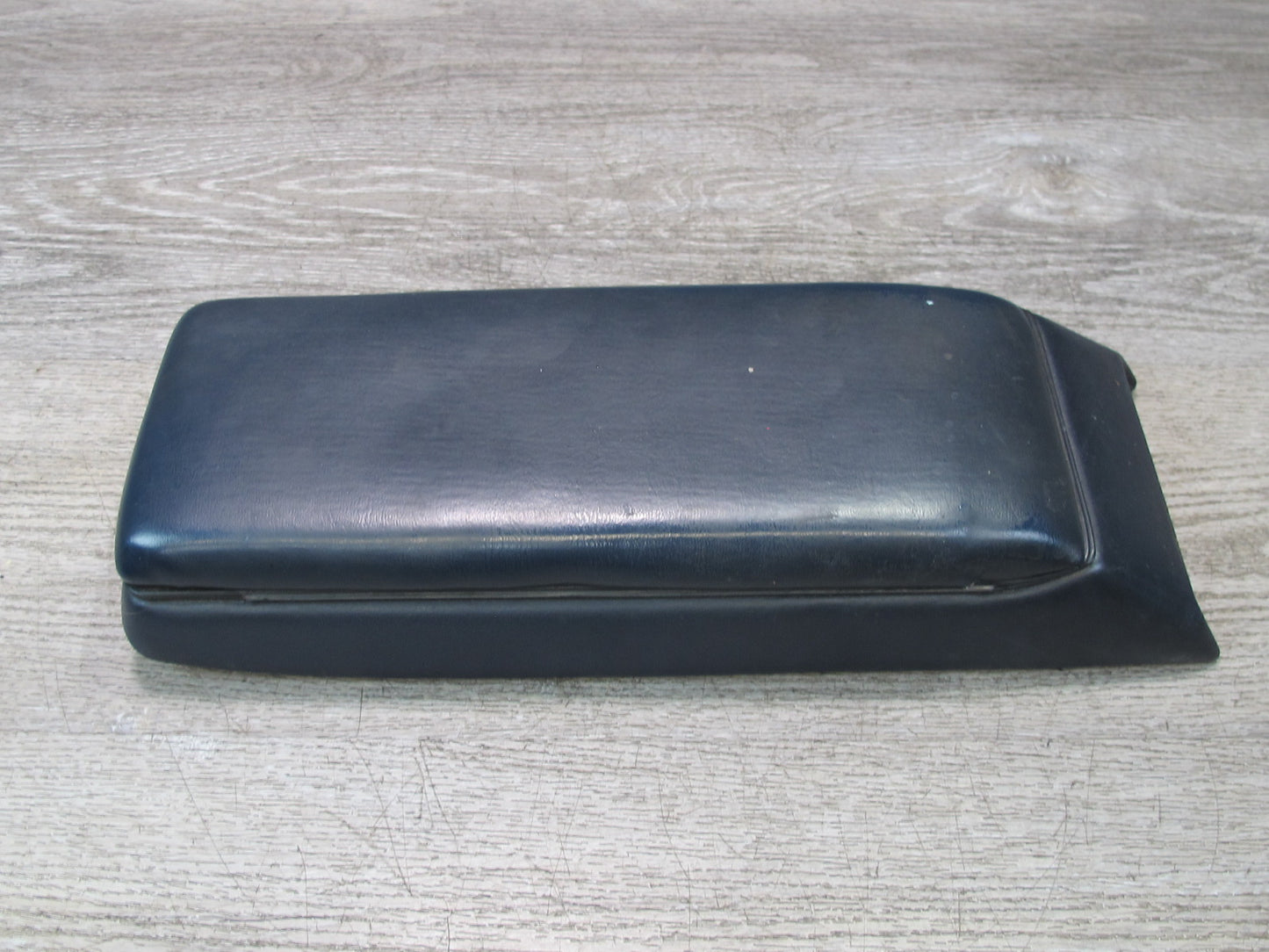 1984-1991 Porsche 928 S Front Center Console Armrest Storage Leather Blue