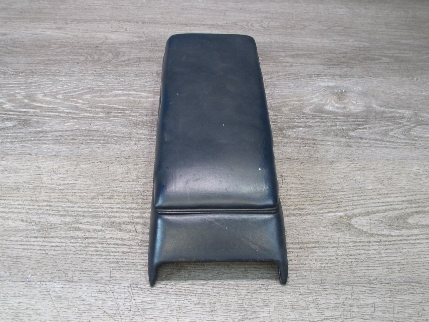 1984-1991 Porsche 928 S Front Center Console Armrest Storage Leather Blue