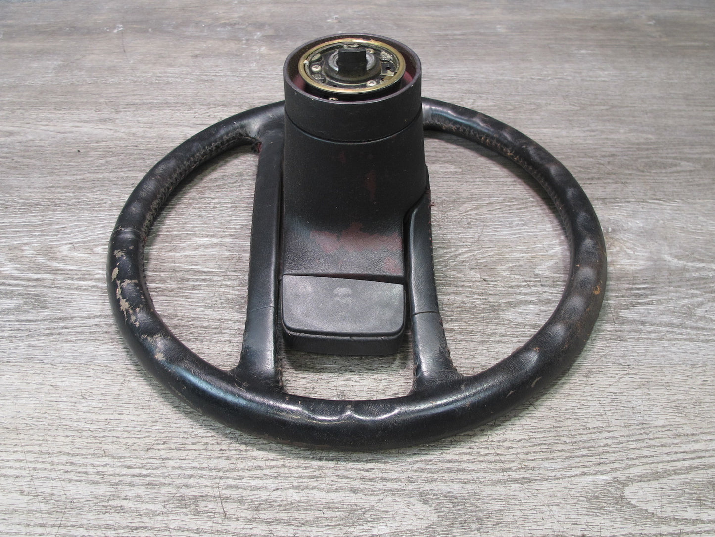 1984-1989 Porsche 928 S 4 Spoke Leather Steering Black