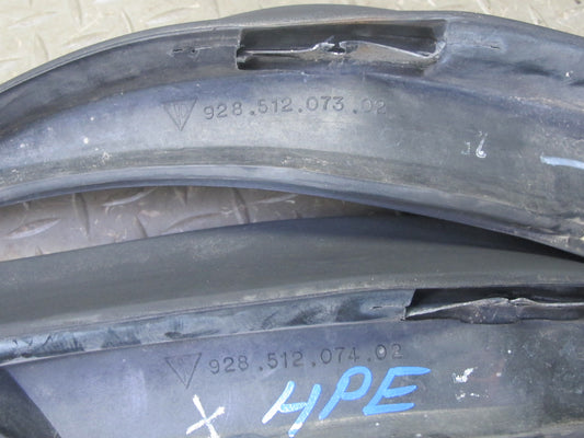 1983-1986 Porsche 928 S Rear Trunk Lid Spoiler w Left & Right Side Extension Set