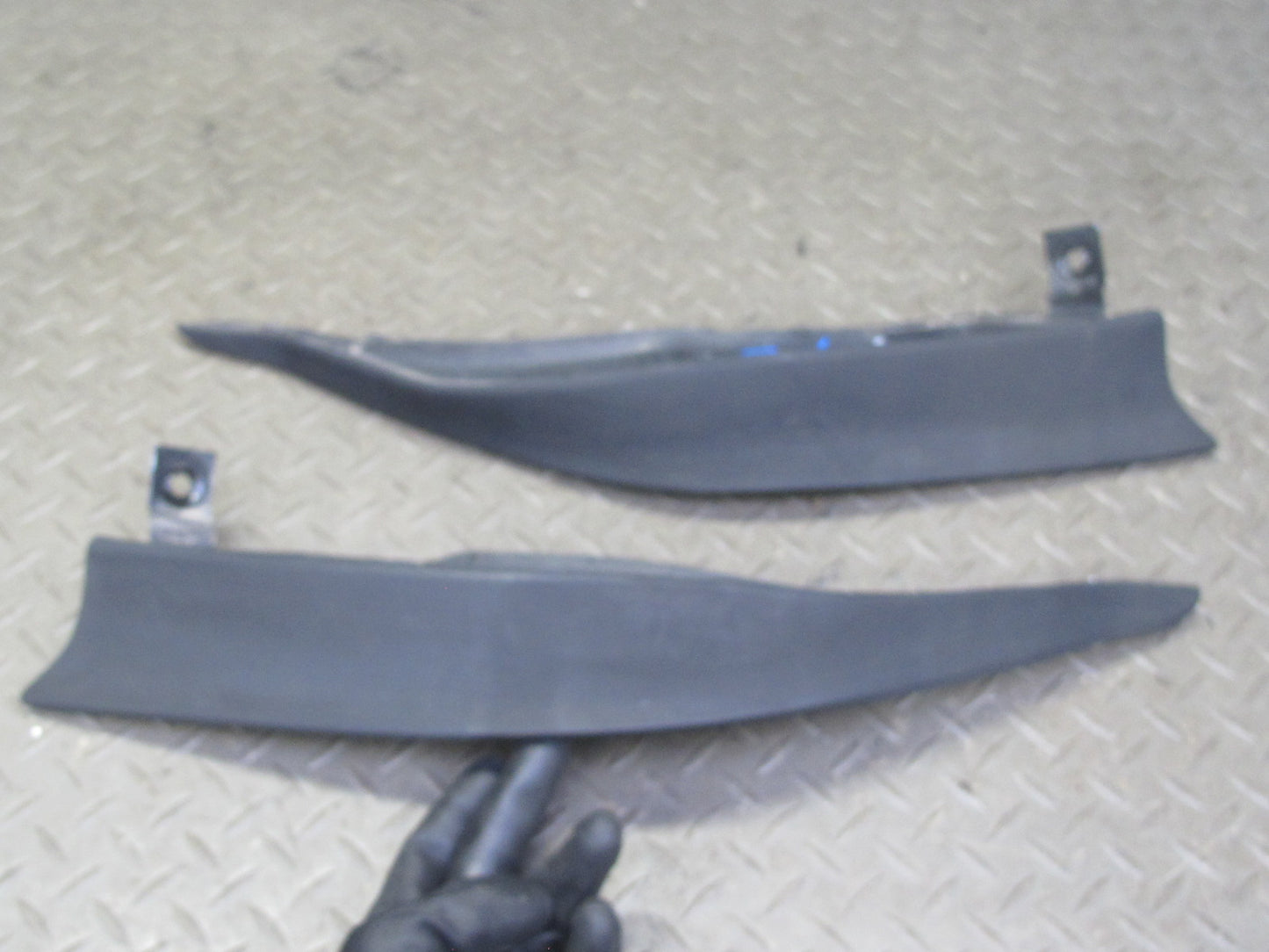 1983-1986 Porsche 928 S Rear Trunk Lid Spoiler w Left & Right Side Extension Set