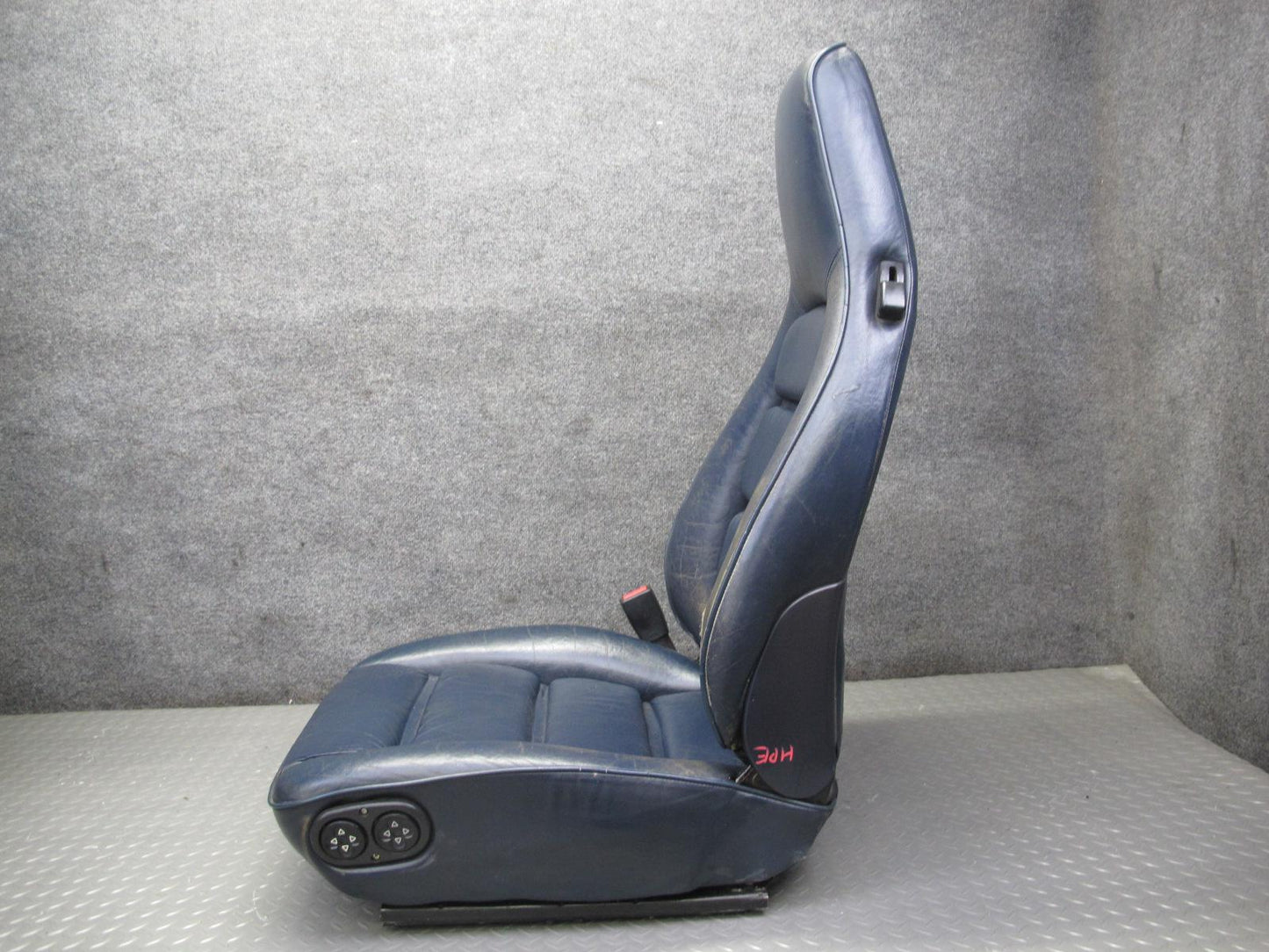 1985-1986 Porsche 928 S Set of 2 Front Left & Right Power Leather Seat Blue