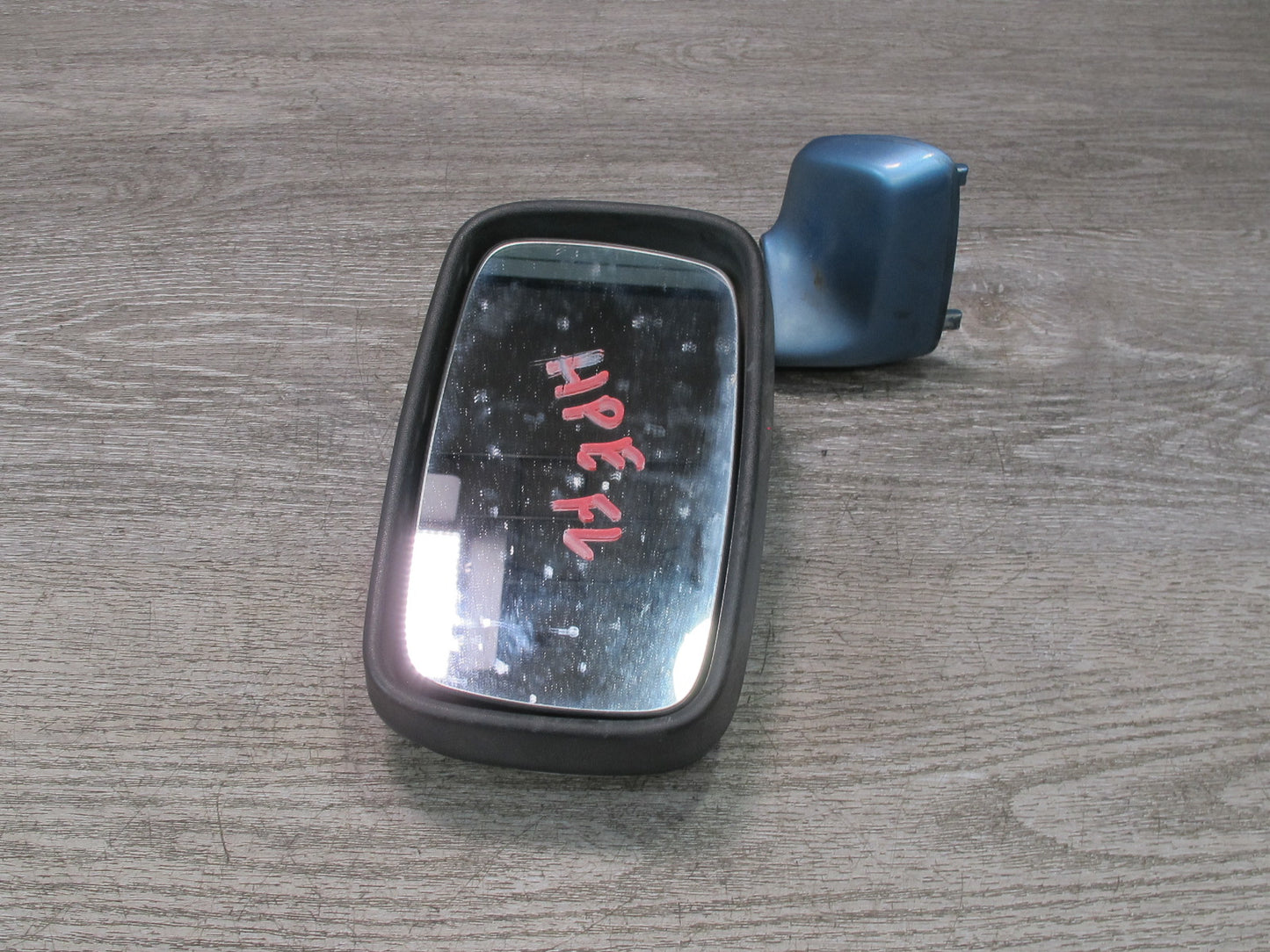 1984-1995 Porsche 928 S Front Left Side View Exterior Door Mirror Blue