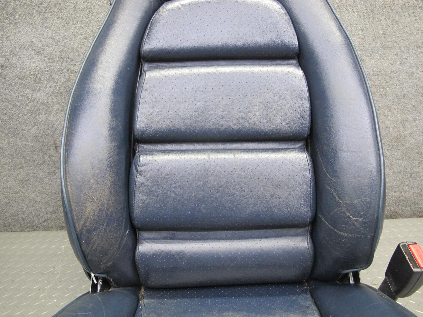 1985-1986 Porsche 928 S Set of 2 Front Left & Right Power Leather Seat Blue