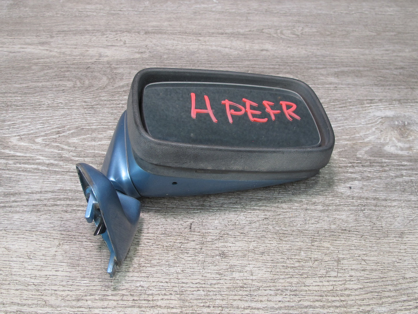 1984-1991 Porsche 928 S Front Right Side View Exterior Door Mirror Blue