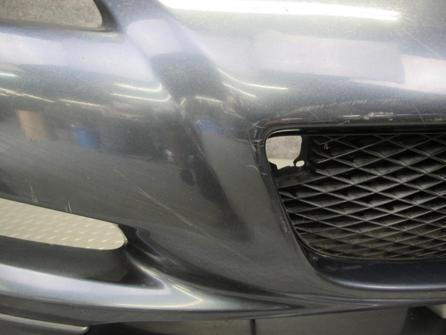 04-08 Mazda RX8 Front Bumper Cover Panel Metropolitan Grey w Grille OEM