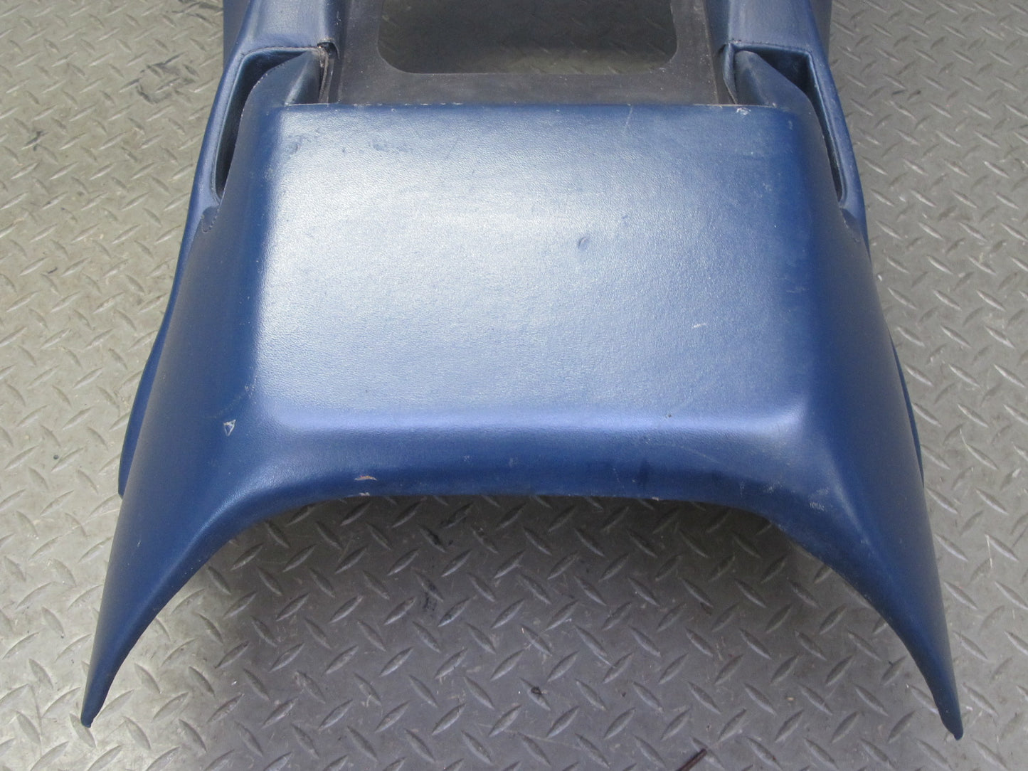 1983-1991 Porsche 928 S Rear Center Console Armrest Storage Compartment Blue