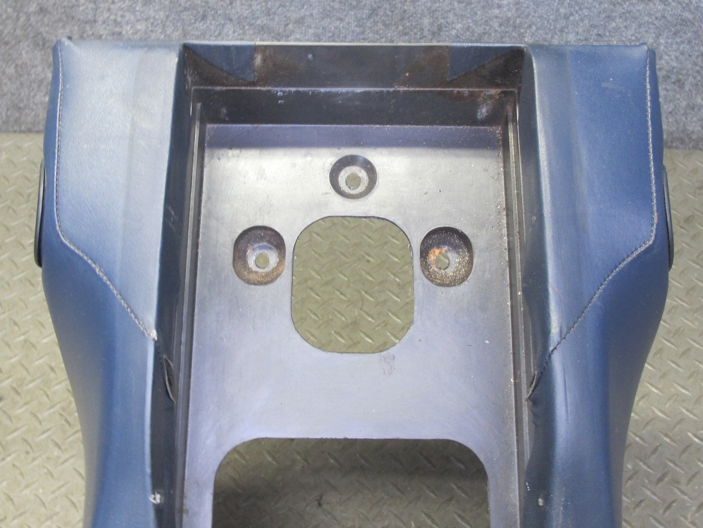 1983-1991 Porsche 928 S Rear Center Console Armrest Storage Compartment Blue