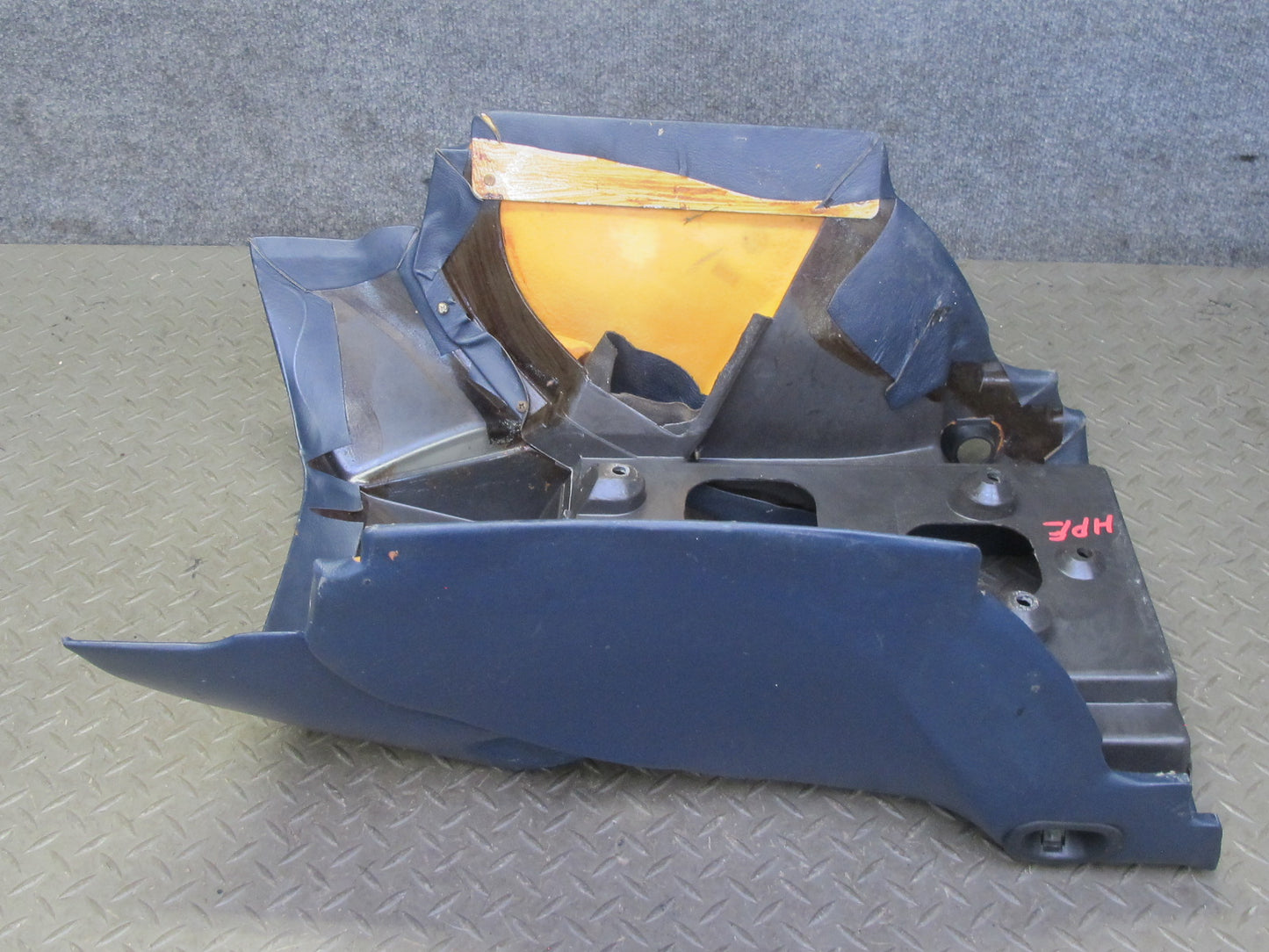 1983-1991 Porsche 928 S Rear Center Console Armrest Storage Compartment Blue