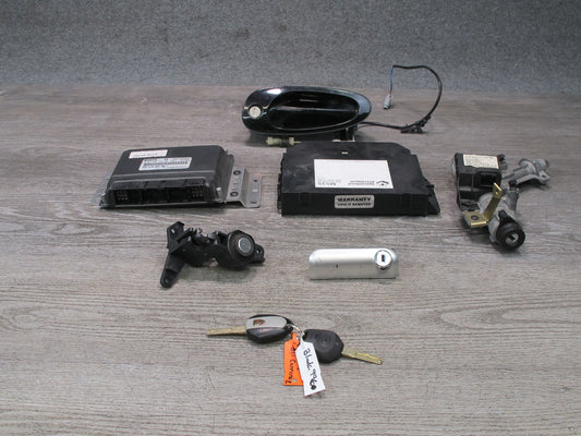 2002 Porsche 911 996 M96.03 M/T Engine ECU ECM Handle Immo Ignition Lock KEY Set