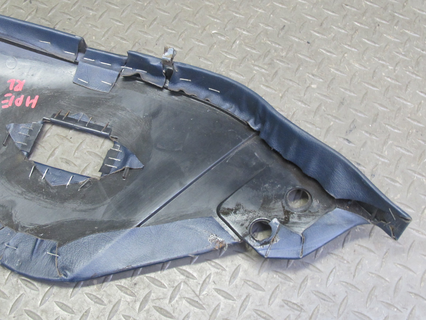 1983-1995 Porsche 928 Rear Left & Right Side Leather Seat Trim Panel Pad Blue