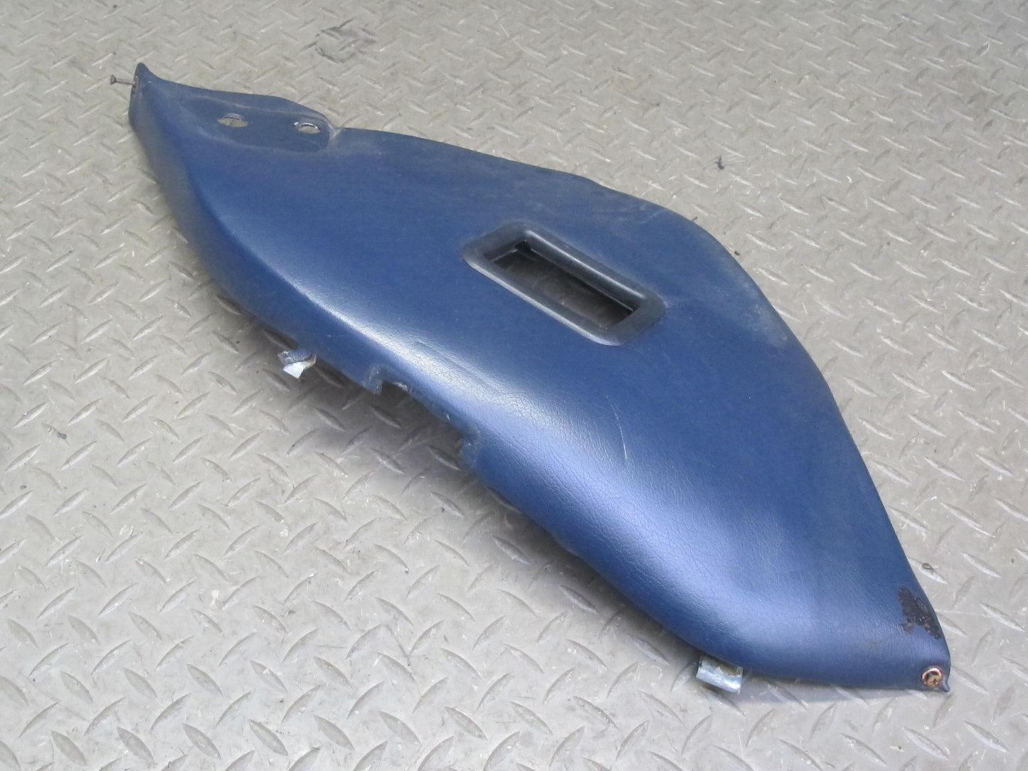 1983-1995 Porsche 928 Rear Left & Right Side Leather Seat Trim Panel Pad Blue