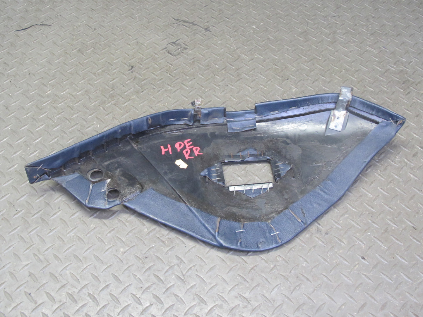 1983-1995 Porsche 928 Rear Left & Right Side Leather Seat Trim Panel Pad Blue