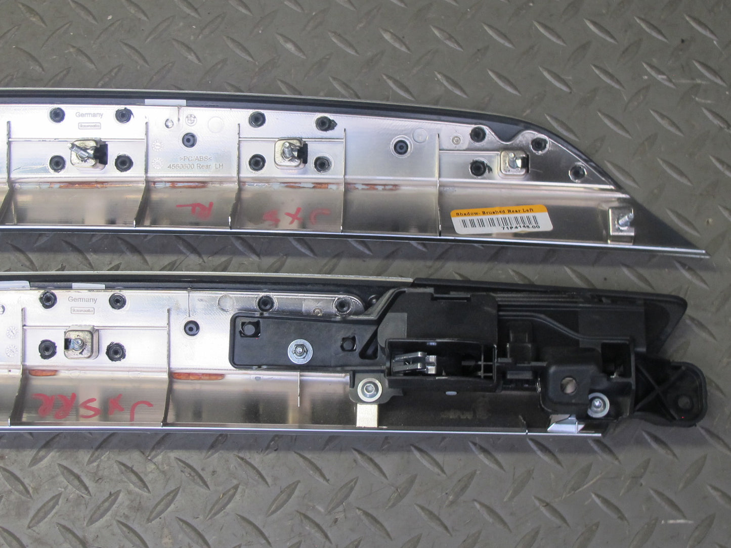 2010-2014 BMW E71 X6M Dash Center Console Door Brushed Aluminium Trim Panel Set