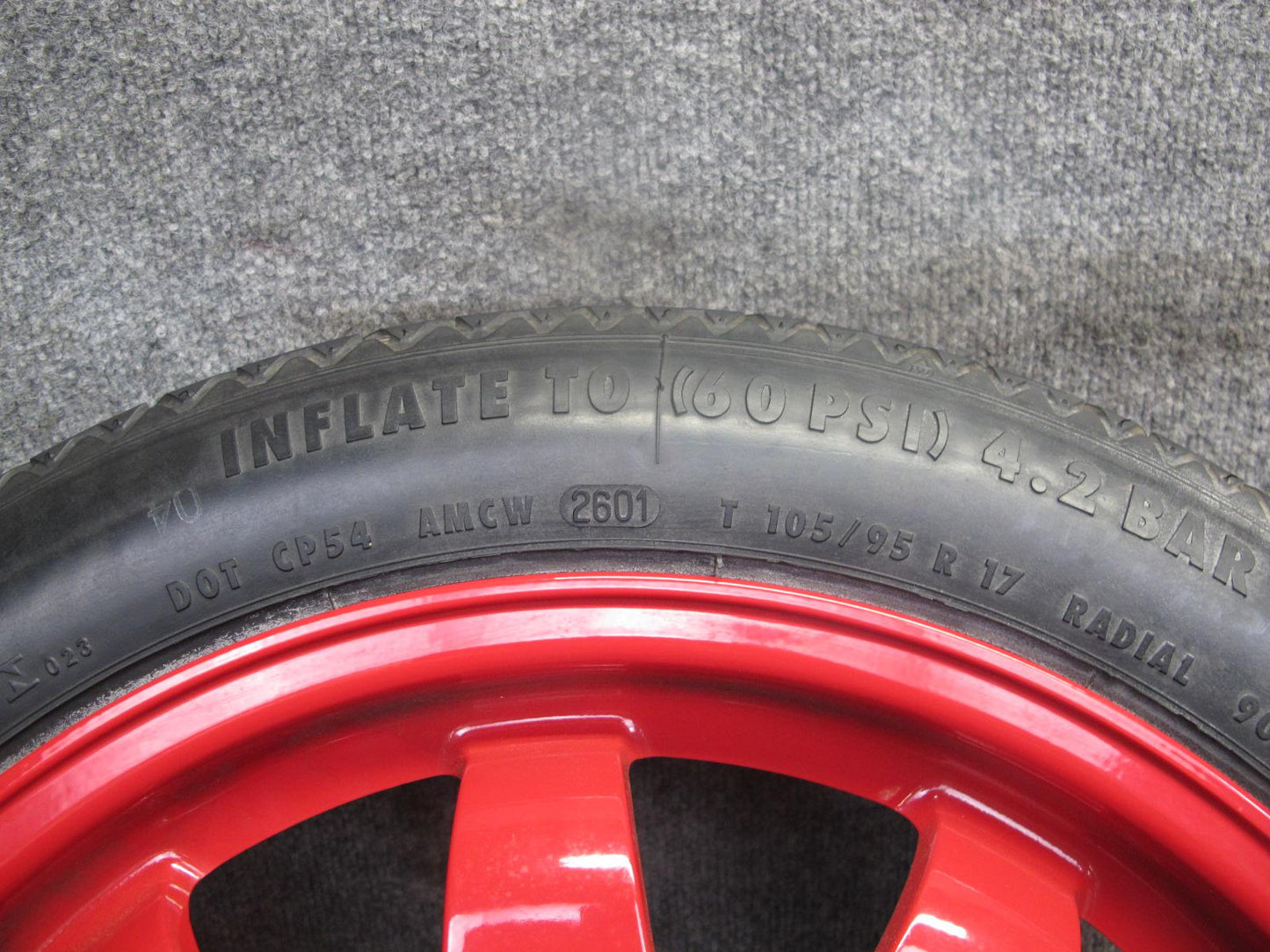 99-04 Porsche 911 996 Carrera Emergency 17" R17 Spare Tire Wheel 17x3.5 ET19
