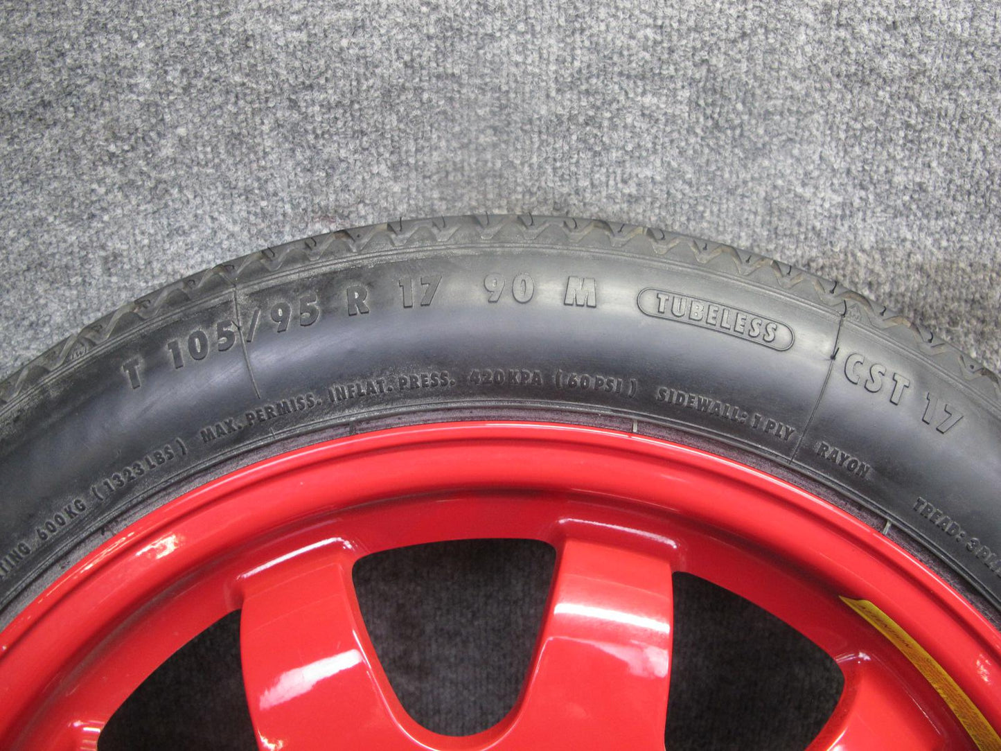 99-04 Porsche 911 996 Carrera Emergency 17" R17 Spare Tire Wheel 17x3.5 ET19