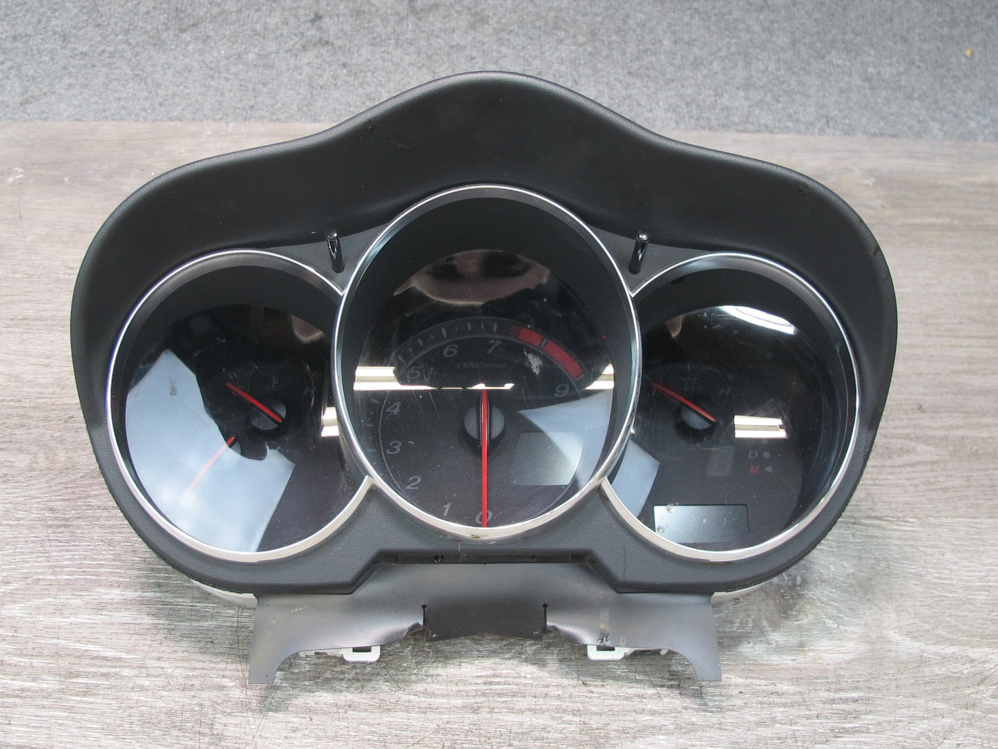2008 Mazda RX8 A/T Instrument Speedometer Cluster w Upper Trim GJFE92D OEM
