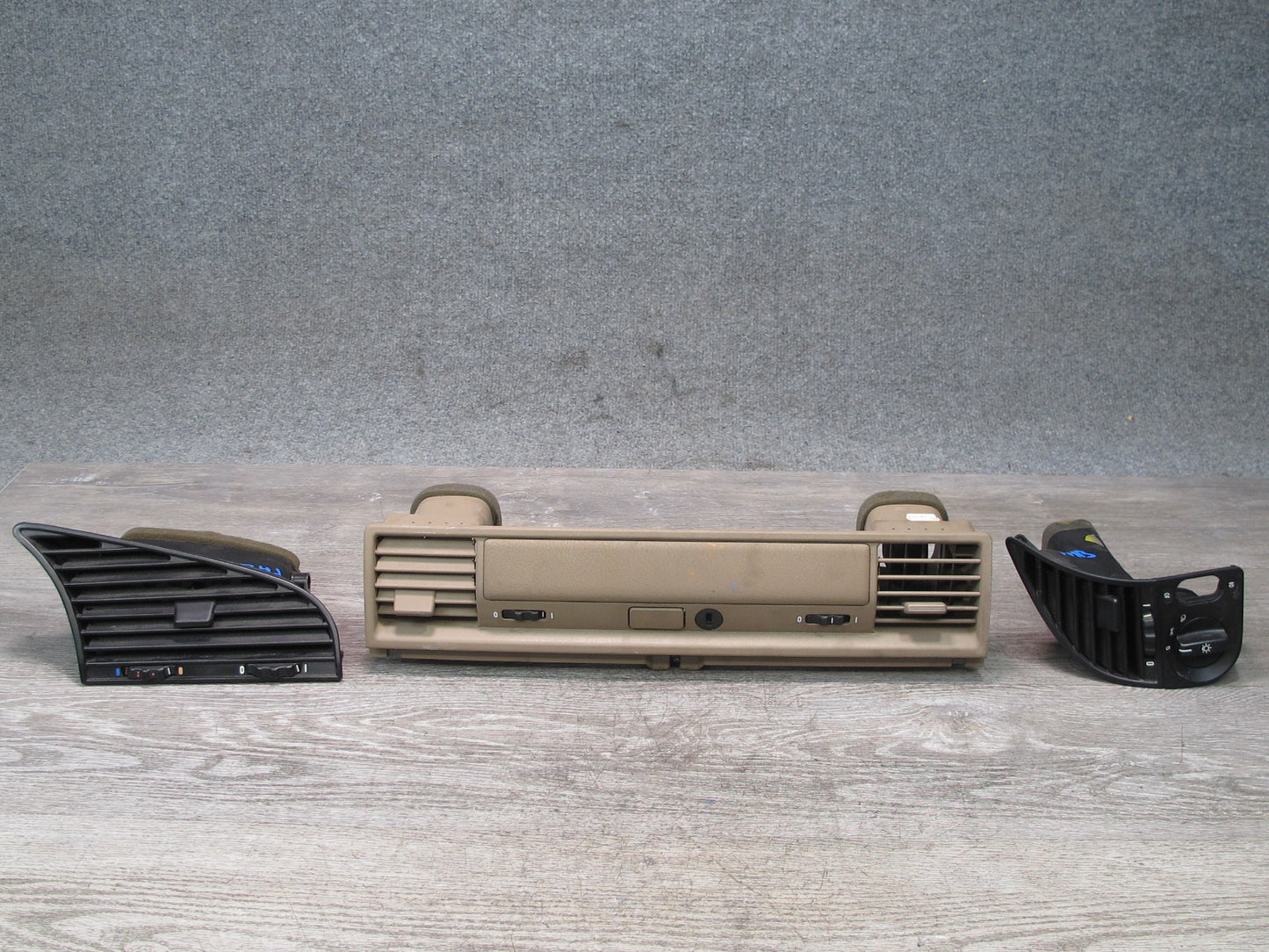 96-99 BMW E36 328ic Dash Front Left Center Right Air Vent Trim Panel Set OEM