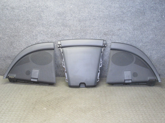 04-08 Mazda RX8 Rear Interior Right Center Left Side Cover Trim Set Black OEM