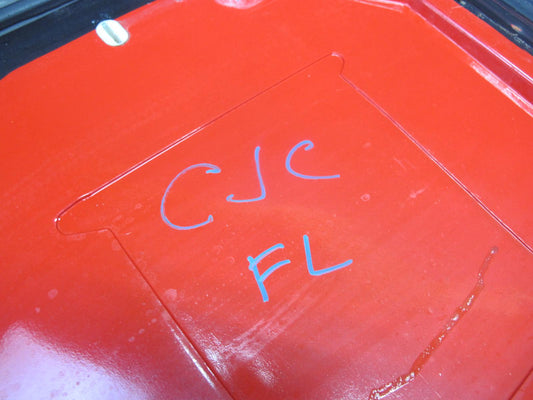 84-94 Chevrolet Corvette C4 Left Driver Door Shell Panel RED w Molding OEM