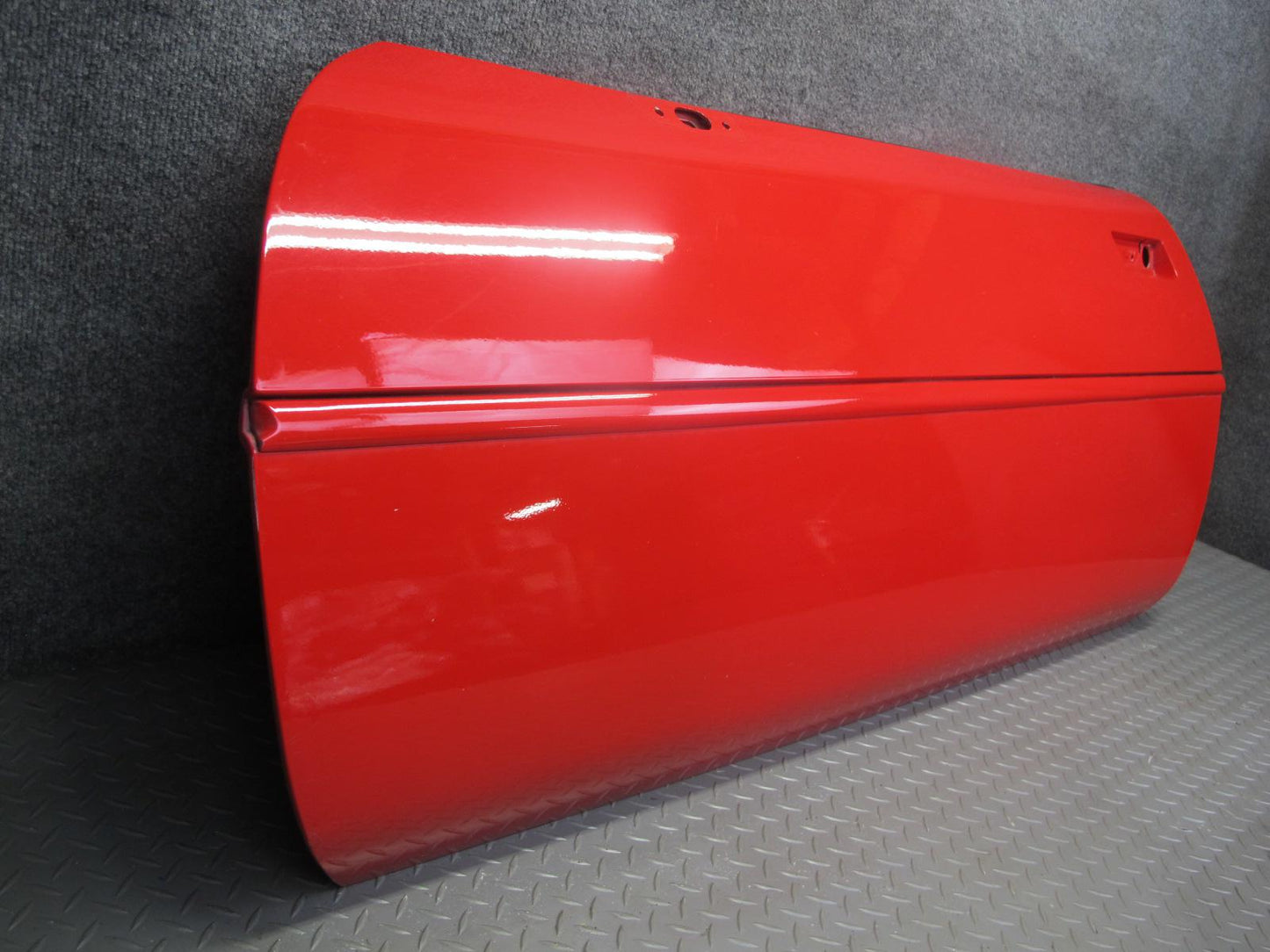 84-94 Chevrolet Corvette C4 Left Driver Door Shell Panel RED w Molding OEM