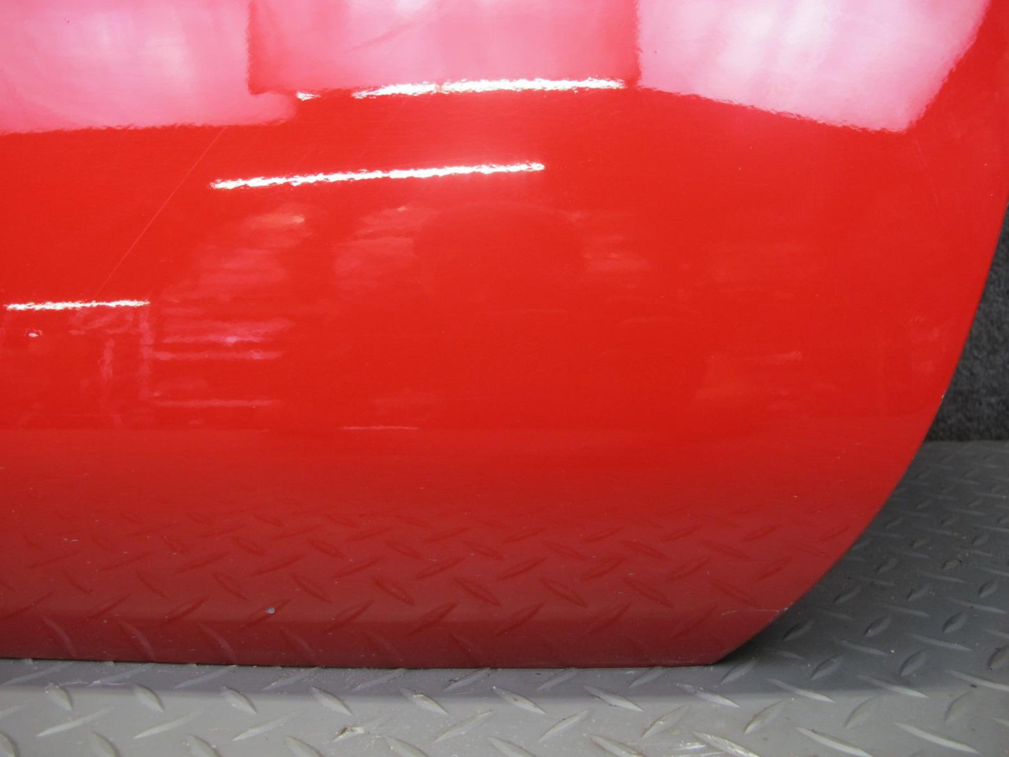 84-94 Chevrolet Corvette C4 Left Driver Door Shell Panel RED w Molding OEM