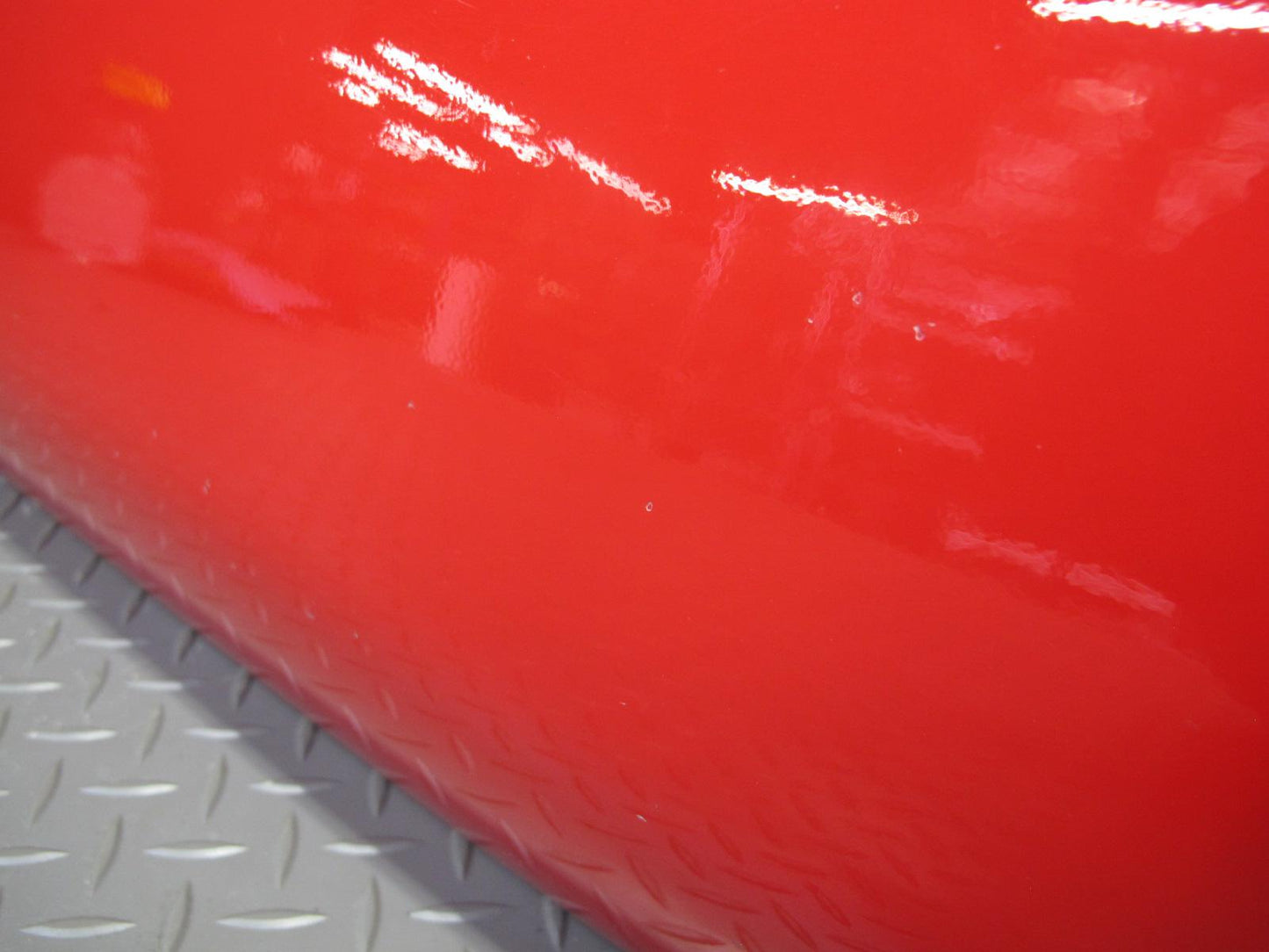 84-94 Chevrolet Corvette C4 Left Driver Door Shell Panel RED w Molding OEM