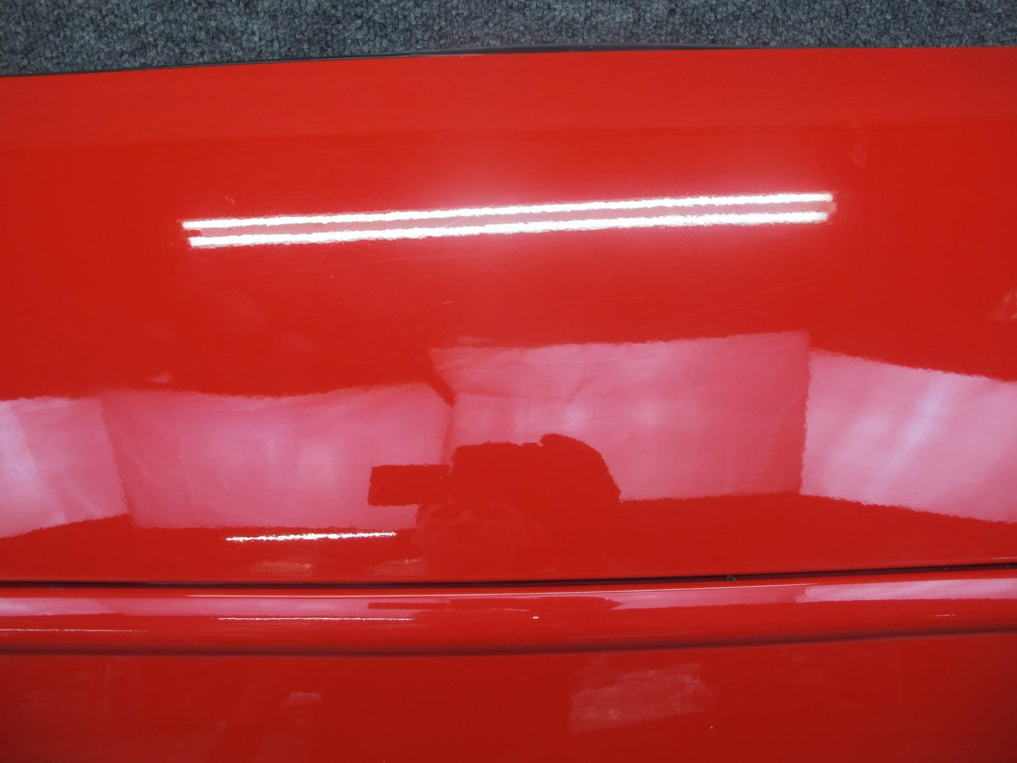 84-94 Chevrolet Corvette C4 Left Driver Door Shell Panel RED w Molding OEM