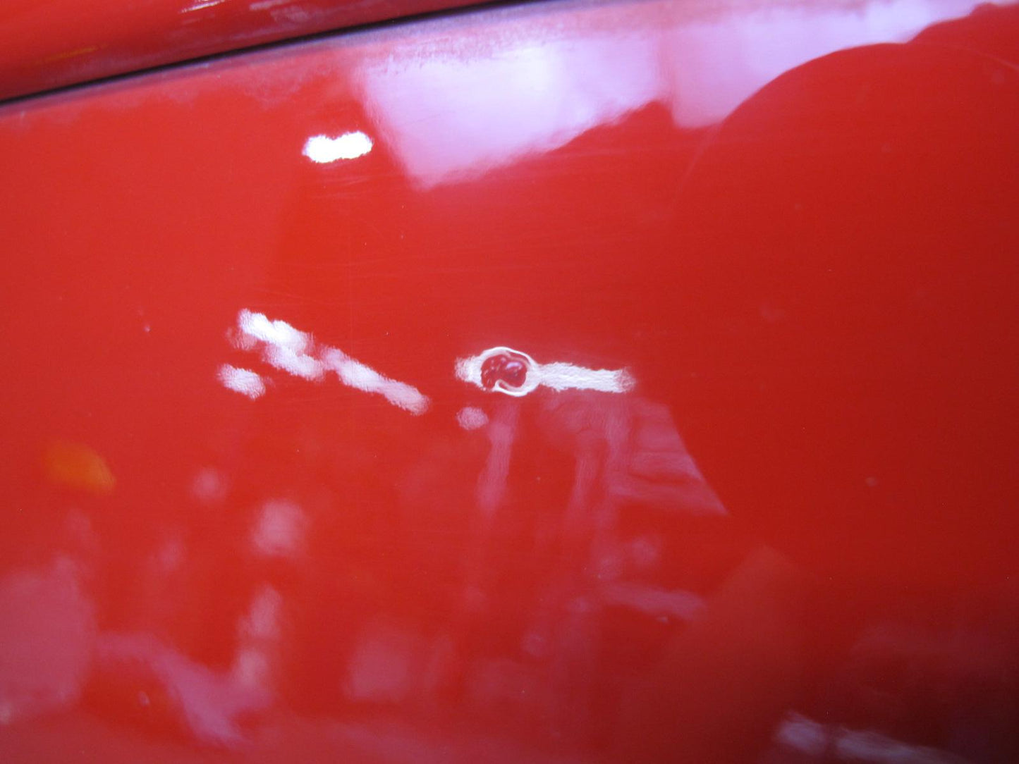 84-94 Chevrolet Corvette C4 Left Driver Door Shell Panel RED w Molding OEM