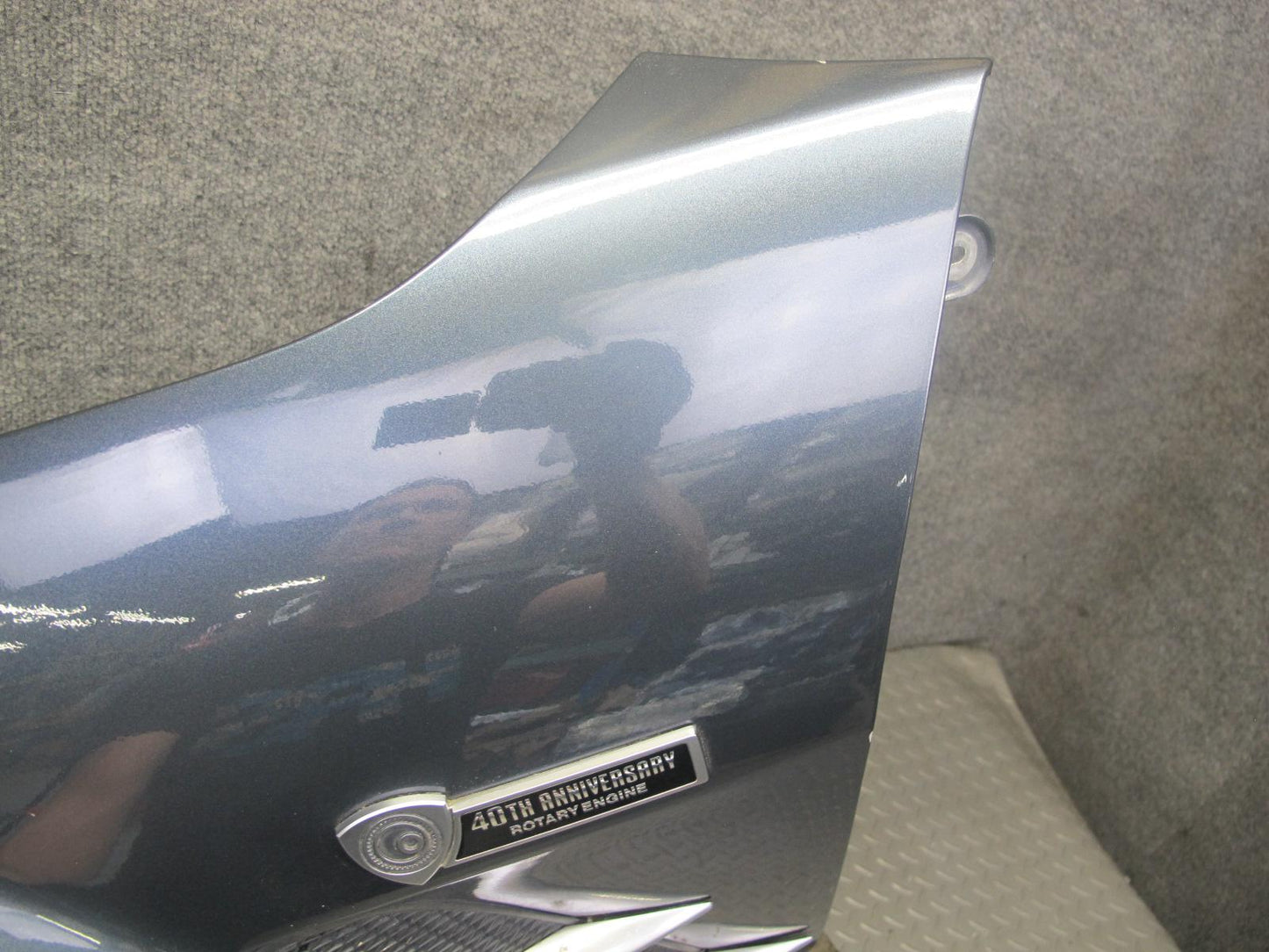 04-08 Mazda RX8 Front Left Driver Side Fender Shell Panel Cover Gray Mica OEM