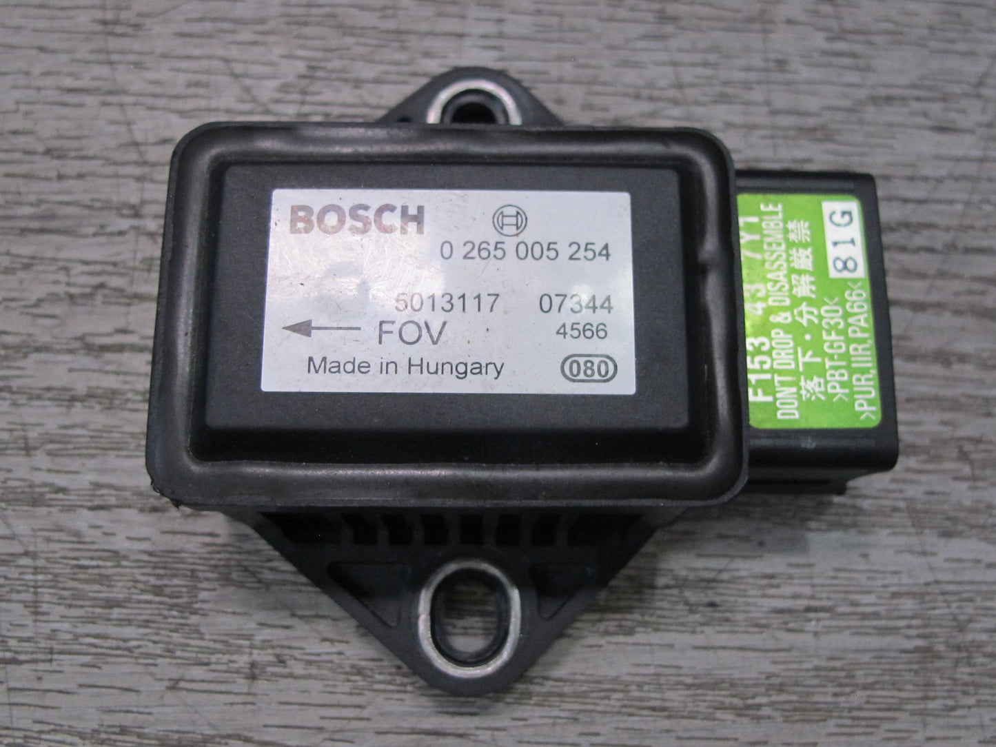 04-08 Mazda RX8 YAW Turn Rate Control SENS0R Module F153437Y1 OEM