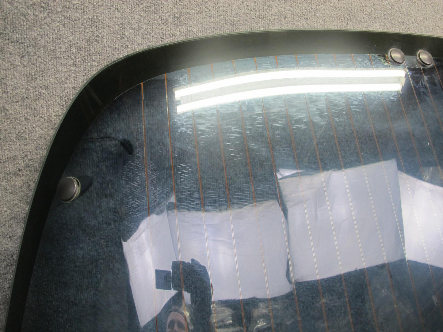 84-96 Chevrolet Corvette C4 Coupe Rear Hatch Heated Glass Window w Molding OEM