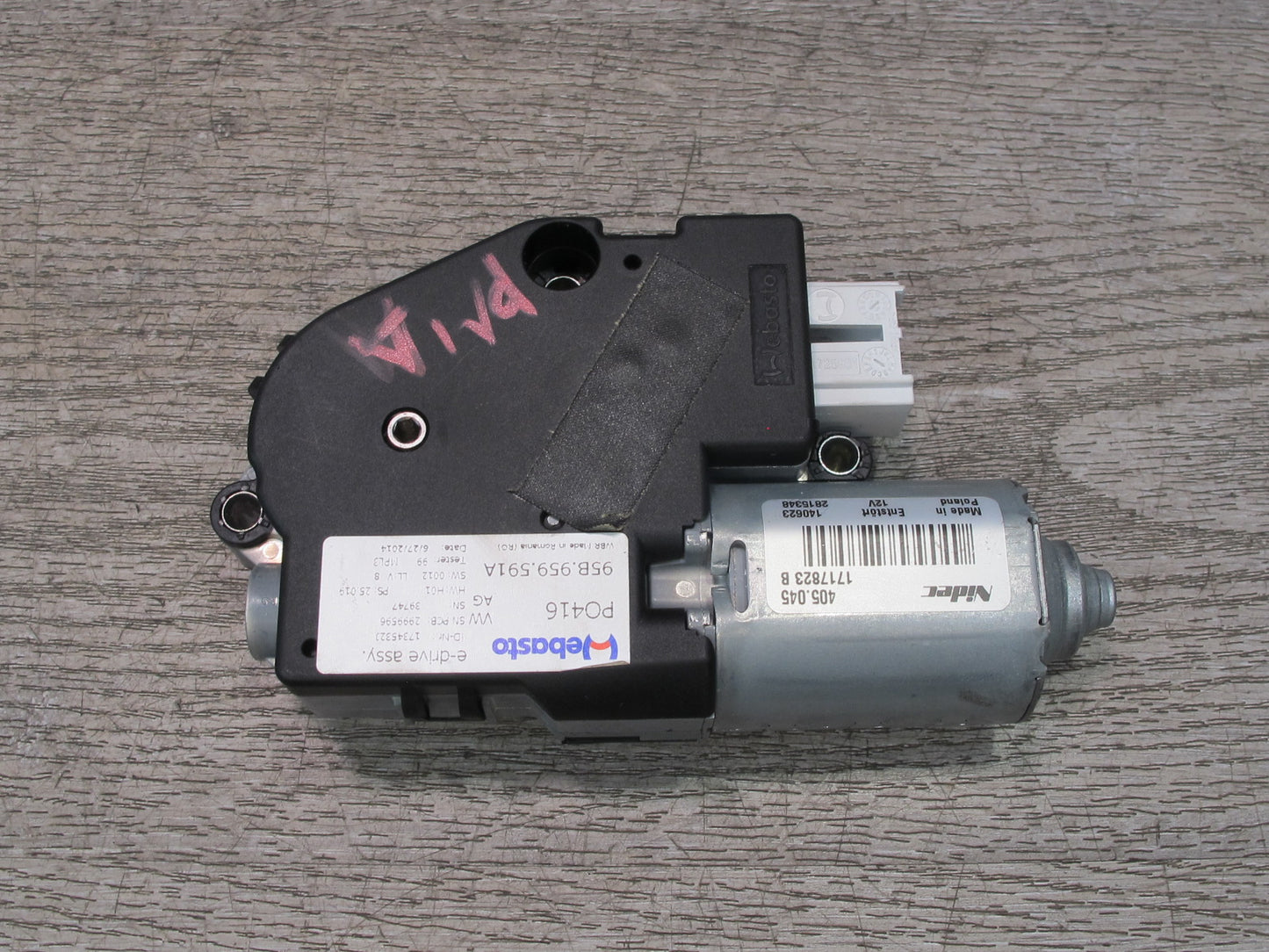 2015-2025 Porsche Macan Sunroof Motor Drive Unit 95B959591A