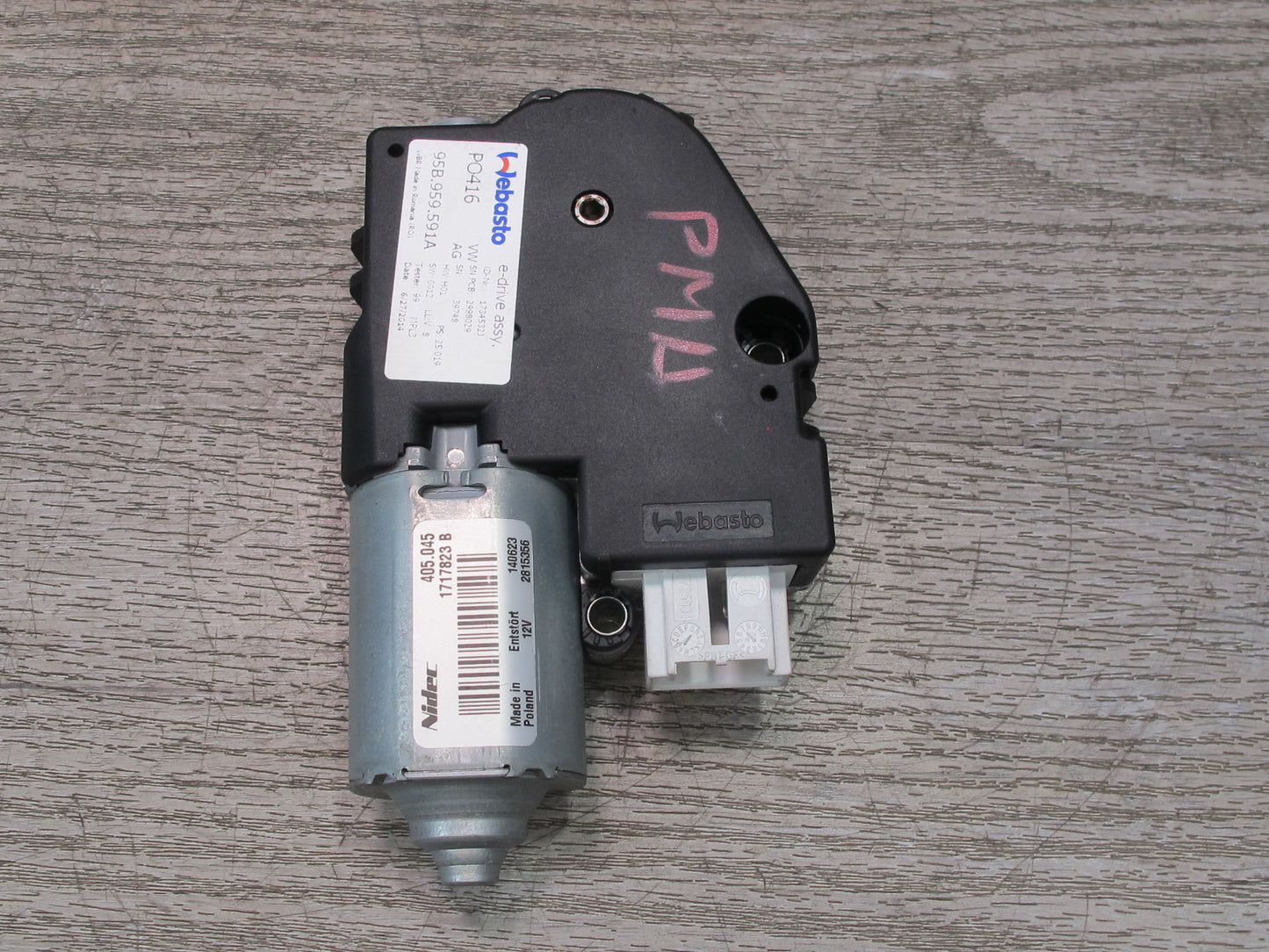 2015-2025 Porsche Macan Sunroof Motor Drive Unit 95B959591A