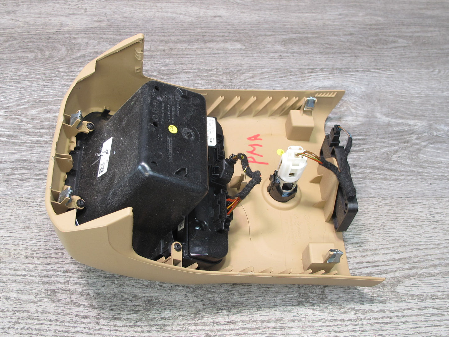 2015-2018 Porsche Macan Rear Center Console Trim Cover Panel w Seat Switch