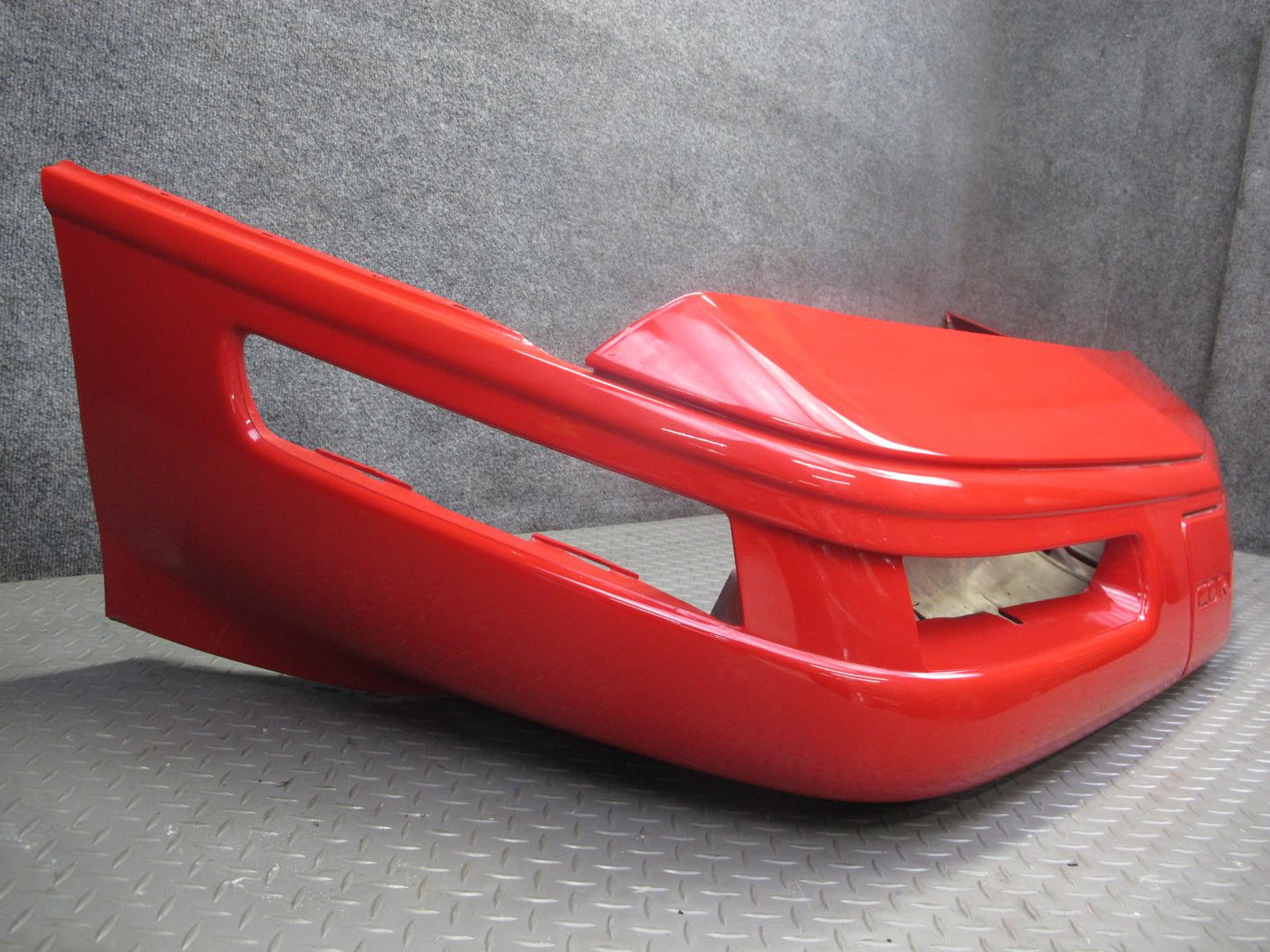 91-96 Chevrolet Corvette C4 Front Bumper Cover w License Plate Cover RED OEM