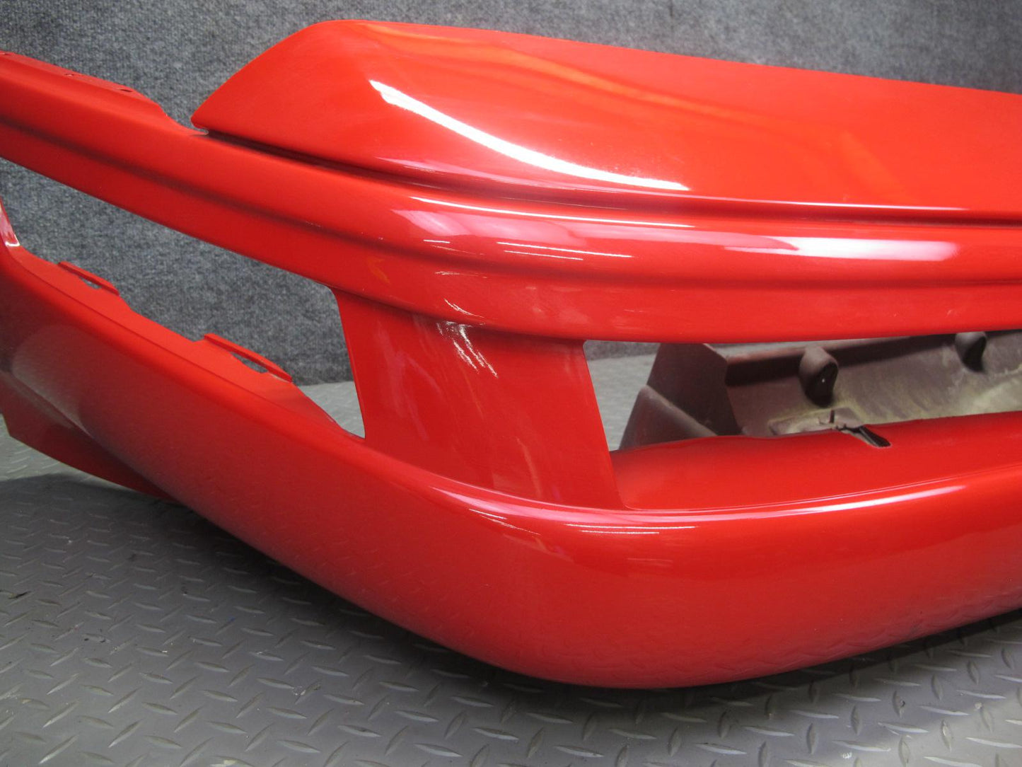 91-96 Chevrolet Corvette C4 Front Bumper Cover w License Plate Cover RED OEM