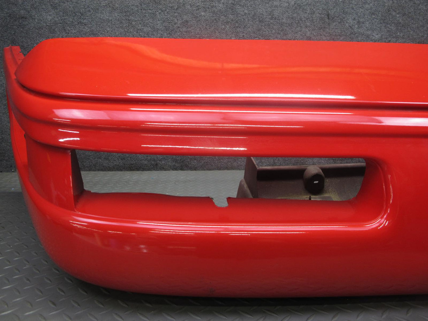 91-96 Chevrolet Corvette C4 Front Bumper Cover w License Plate Cover RED OEM
