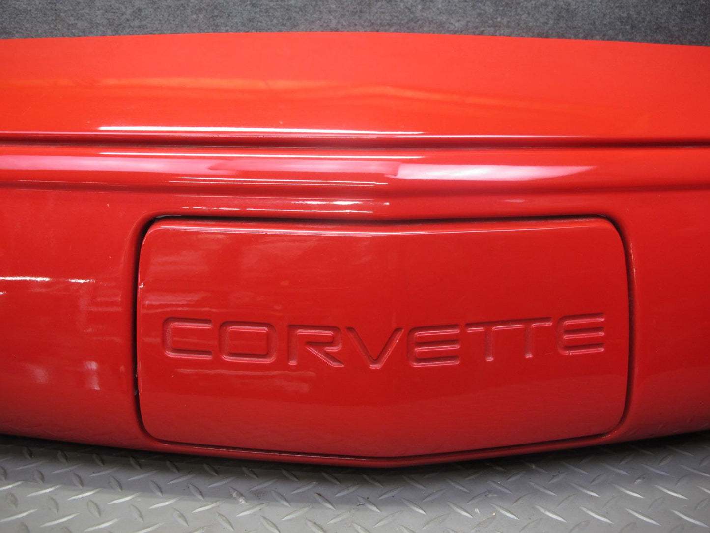 91-96 Chevrolet Corvette C4 Front Bumper Cover w License Plate Cover RED OEM