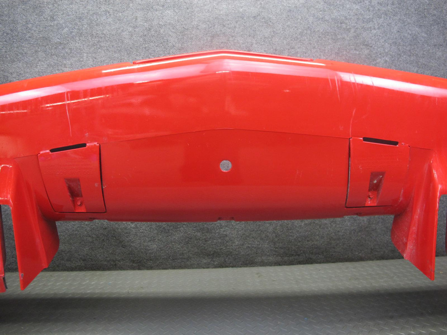91-96 Chevrolet Corvette C4 Front Bumper Cover w License Plate Cover RED OEM