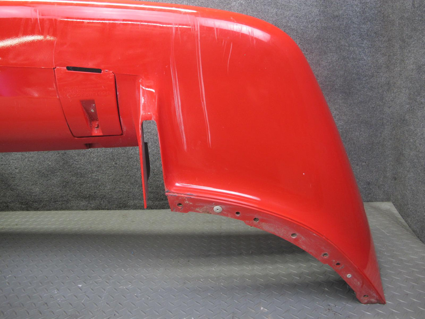 91-96 Chevrolet Corvette C4 Front Bumper Cover w License Plate Cover RED OEM