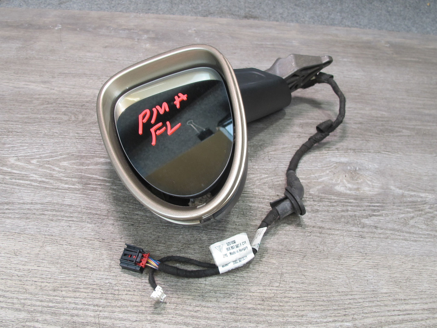 2015-2018 Porsche Macan Left Exterior Side View Mirror w Blind Spot 95B857507F