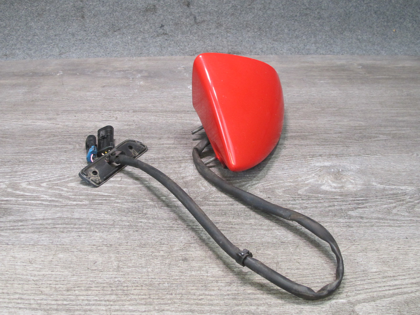 88-96 Chevrolet Corvette C4 Left Door Heated Side View Power Mirror RED OEM