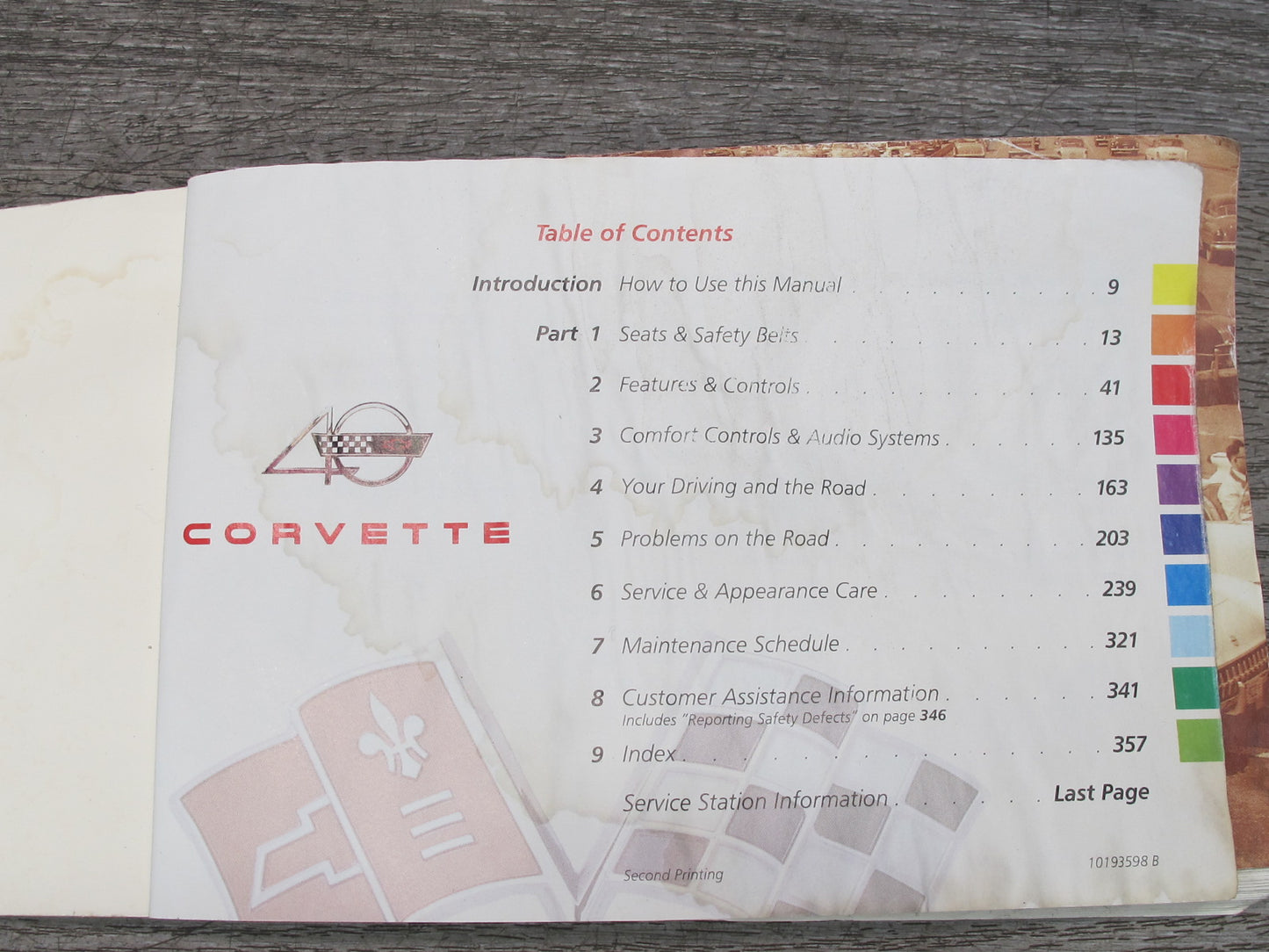 1993 Chevrolet Corvette C4 Owner Operator User Guide Manual Book OEM