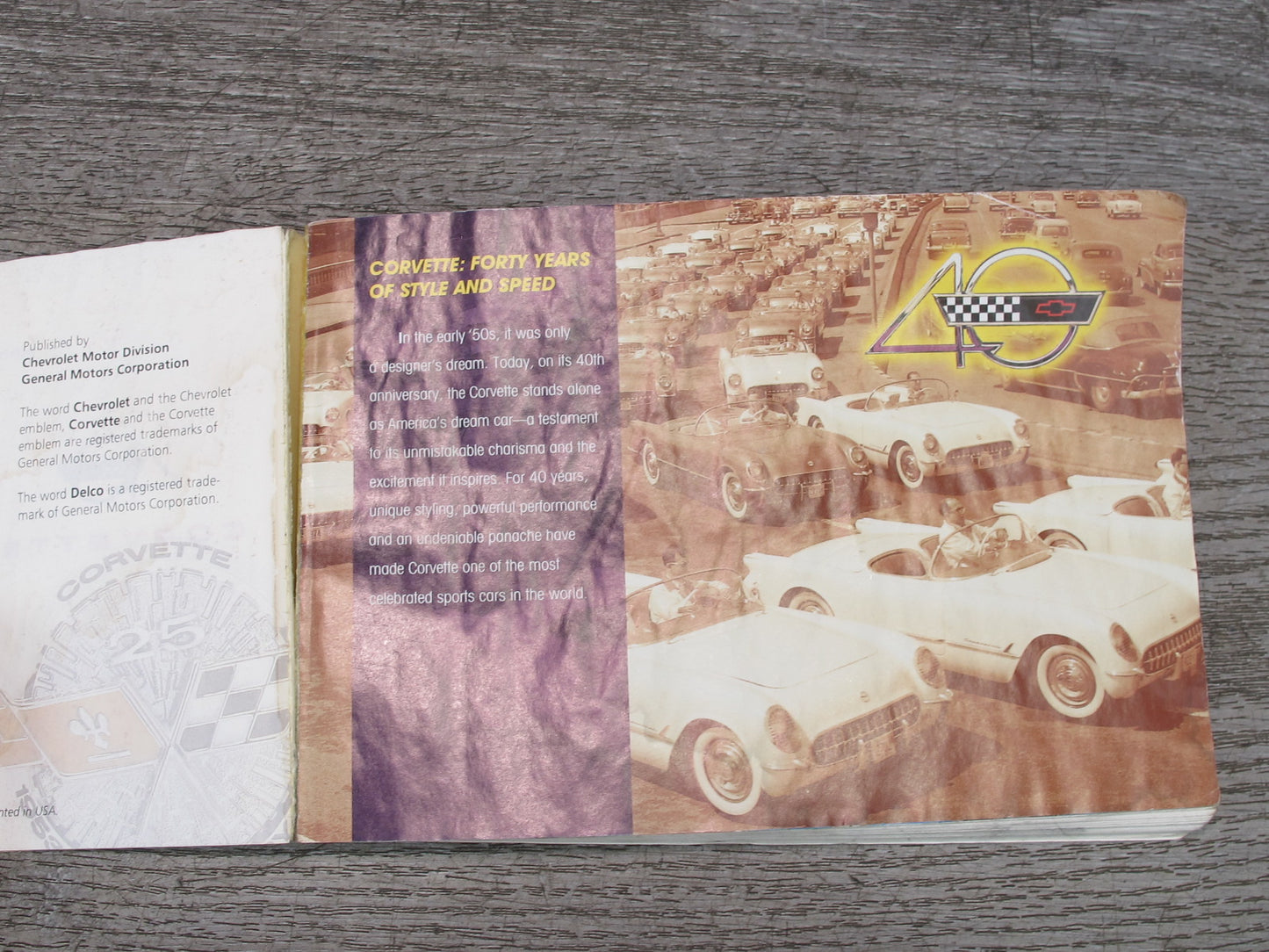 1993 Chevrolet Corvette C4 Owner Operator User Guide Manual Book OEM