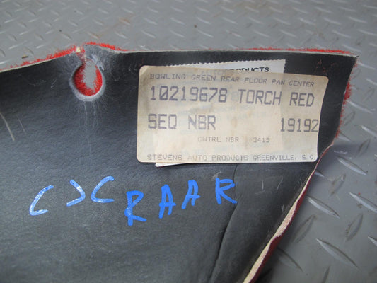 1993 Chevrolet Corvette C4 Hatch 18pcs Interior Trunk Carpet Trim Set RED OEM